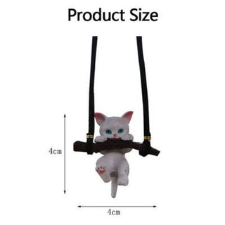 Cute Cat Car Mirror Hanging - Tiny Utility Gifts