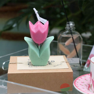 Peaceful Tulip Decorative Candle