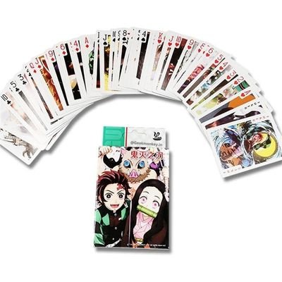 Demon Slayer Playing Cards | Demon Slayer Theme Gifts | Fun Anime Card ...