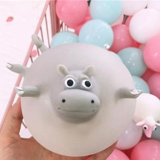 Animal Shaped Stress Buster - Inflatable Hippo