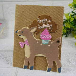 Cute Animal Birthday Greeting Card with Envelope - Limited Edition Greeting Card