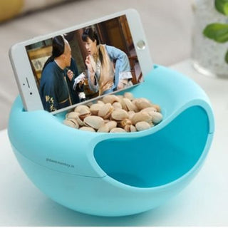 Lazy Snack Bowl with Mobile Bracket