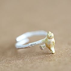 Sparrow on a Twig Ring - Geekmonkey