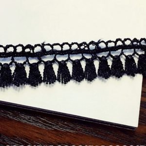 Black Lace tassel choker