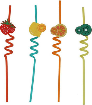 Cute Spiral Drinking Straw - Pack Of 4 - Geekmonkey