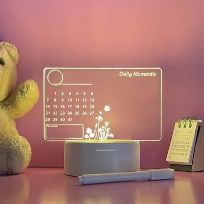 Acrylic Calendar with Side Notes
