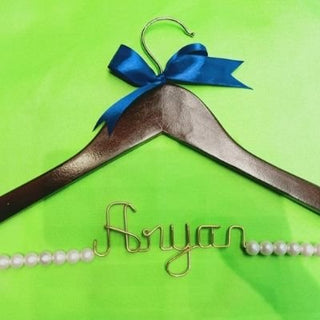Personalized hanger with beads
