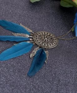 Blue Feather Neckchain