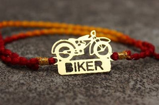 biker bro metal rakhi