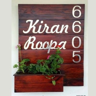 Nameplate with Planter