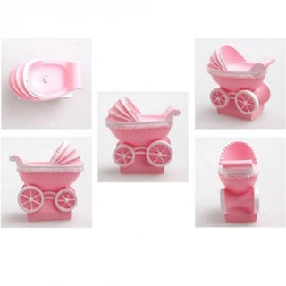 Pink Baby Carriage Candle