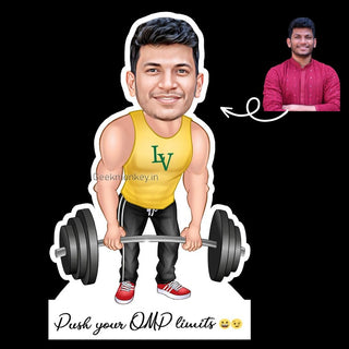 Personalized Gym Caricature - Customer Copy