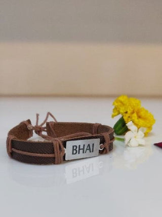 Rakhi for Bhai - Vegan Leather Bracelet - Geekmonkey