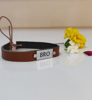 Rakhi for Bro - Vegan Leather Bracelet