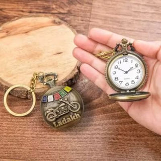 Ladakh Pocket Watch - Vintage Pocket Watch Keychain