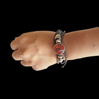 Naruto Sharingan Leather Bracelet