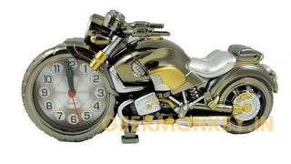 gold bike clock