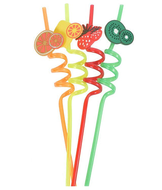 Cute Spiral Drinking Straw - Pack Of 4