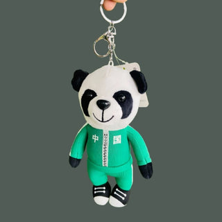 Panda Tracksuit Keychain - Plush 3D keychain - Geekmonkey