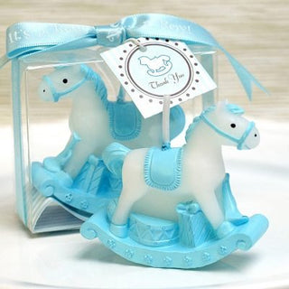 Blue Baby Horse Candle