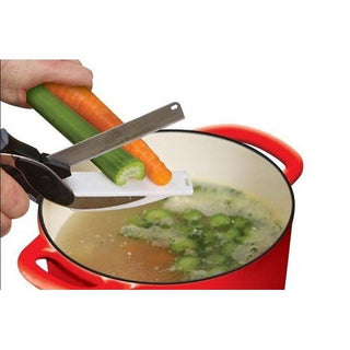 scissor board with soup
