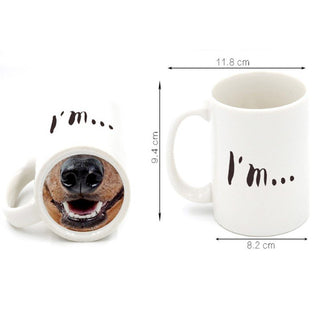 dog face mug measurement