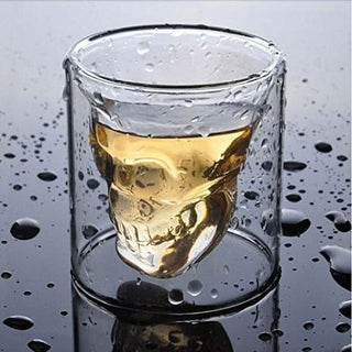 Double Walled Skull Glass