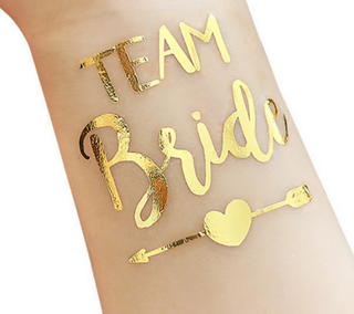 Team Bride - Temporary Bridesmaids Tattoo (Set of 5) - Geekmonkey