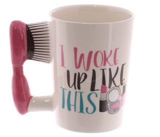 Hair Brush Mug - Fashionable gift for girls