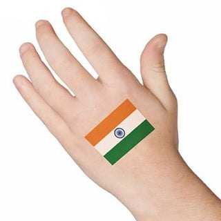 Indian Flag Temporary Tattoo