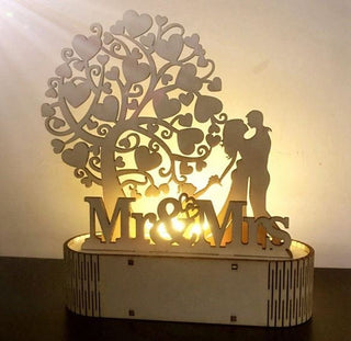 MDF Family Love Lamp