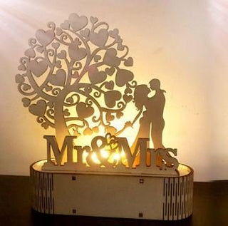 MDF Family Love Lamp