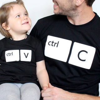 Daddy and Baby Personalized Tshirt Set