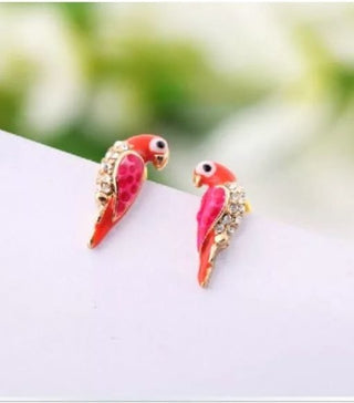parrot-stud earrings