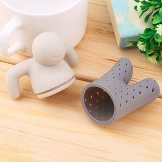 Load up his silicone pants with tea, perch him atop your cup, and watch as he effortlessly steeps your tea. The dishwasher and microwave-safe Mr. Tea Infuser is the perfect gift for any lover of tea.