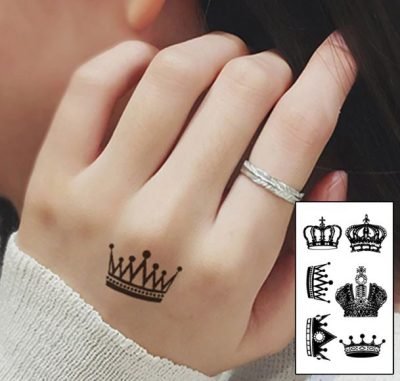 W6 Couple tattoo for wrist king queen mukut. - Temporary Tattoos | Facebook  Marketplace | Facebook