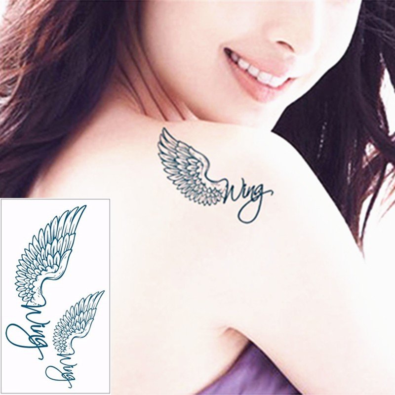 3 Pieces Cool Angel Demon Wings Body Tattoo Stickers Fake Temporary Tattoos  for Women Men : Beauty & Personal Care 